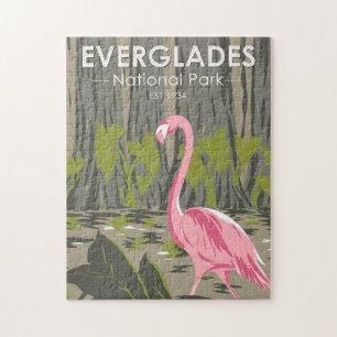 Puzzle Parc national des Everglades Floride Flamant rose