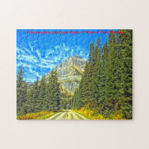 Puzzle Parc national des Glaciers Montana. voeux de Noël