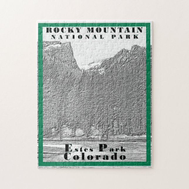 Puzzle Parc national des Rocheuses - 11x14 - 252 pc (Vertical)