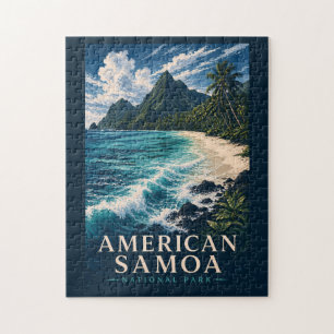 Puzzle Parc national des Samoa américaines Modern Woodblo