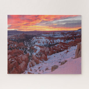 Puzzle Parc national du canyon de Bryce à Sunrise en hiv