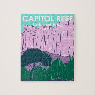 Puzzle Parc national du Capitol Reef Utah Vintage