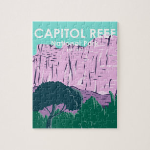 Puzzle Parc national du Capitol Reef Utah Vintage