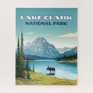 Puzzle Parc national du lac Clark Vintage voyage de l'Ala