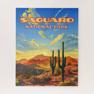 Puzzle Parc national du Saguaro Arizona Désert Cactus Rét
