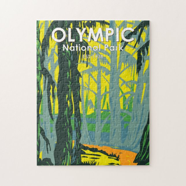 Puzzle Parc national olympique Washington Hoh Rainforest (Vertical)