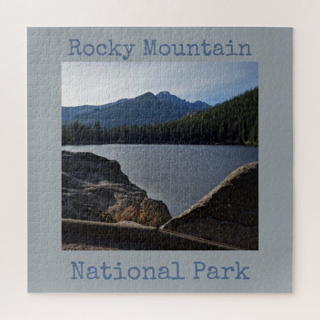 Puzzle Parc national Rocky Mountain Bear Lake Jigsaw Puzz (Vertical)