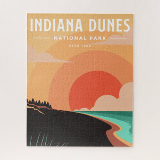 PUZZLE : Parc national vintage de Indiana Dunes Ci