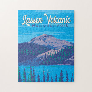 Puzzle Parc national volcanique de Lassen Illustration Vo