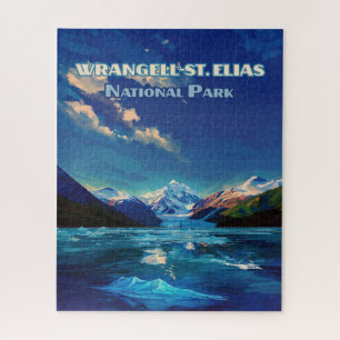 Puzzle Parc national Wrangell St. Elias Alaska Vintage