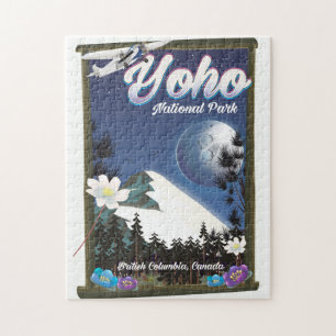 Puzzle Parc national Yoho Canada Affiche de voyage Vintag