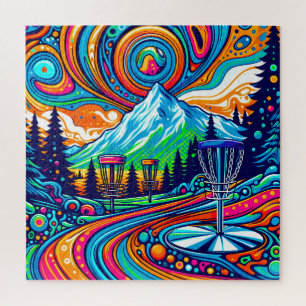 Puzzle Parcours de golf Psychedelic Disk