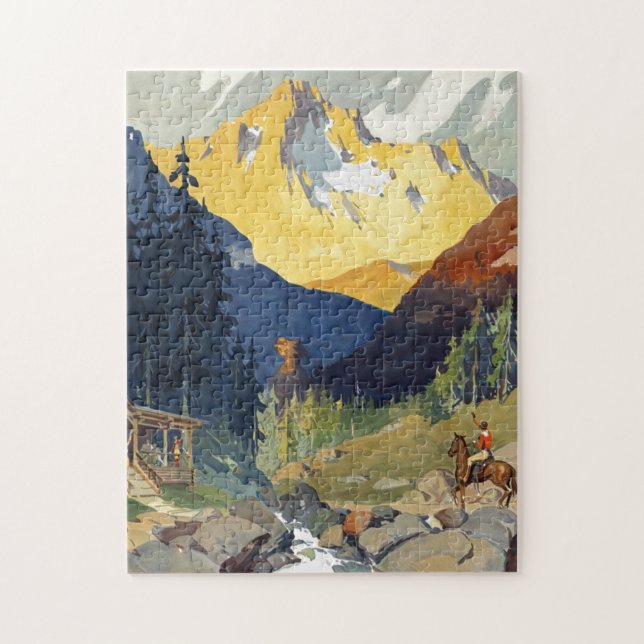 Puzzle Parcs nationaux Voyage en train (Vertical)