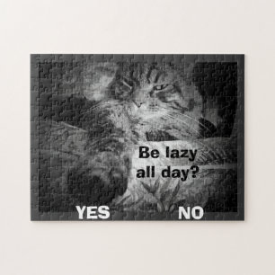 Puzzle paresseux toute la journée ? Le chat sélectionne