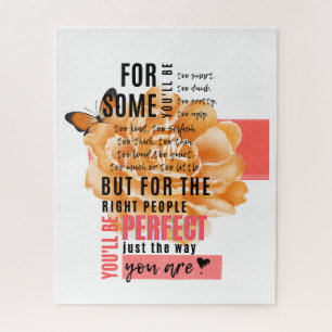 Puzzle Parfait comme vous êtes illustré citation