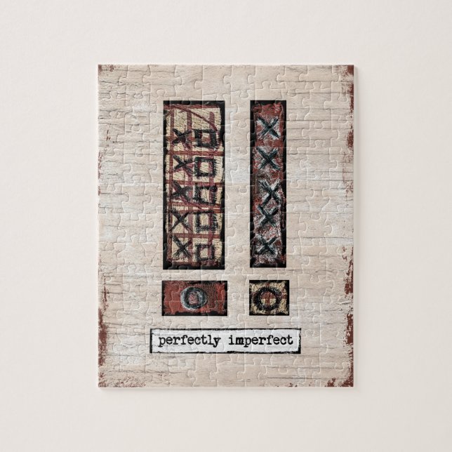 Puzzle parfaitement imparfait - Abstrait Brown (Vertical)