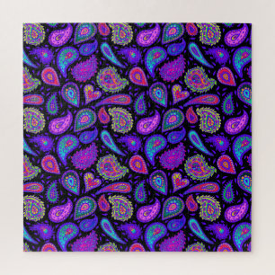 Puzzle Parfaitement Violet Paisley Plutôt
