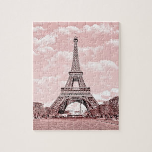 Puzzle Paris dans Tour Eiffel rose