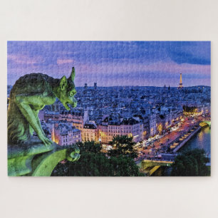 Puzzle Paris & Seine pittoresques La Nuit Gargoyle