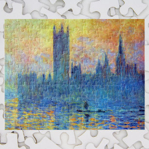 Puzzle Parlement de Londres en hiver par Claude Monet