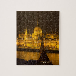 Puzzle Parlement hongrois Budapest la nuit