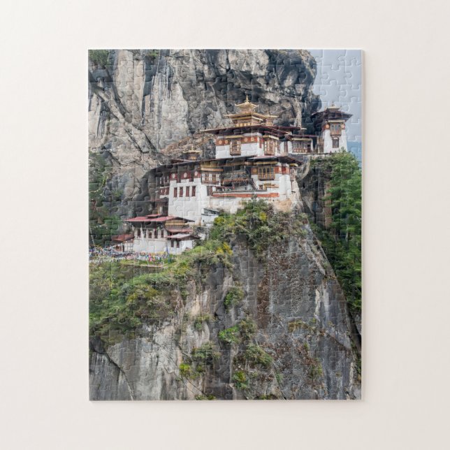 Puzzle Paro Taktsang : Le monastère du nid de tigre - Bho (Vertical)