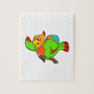 Puzzle Parrot as Hiker