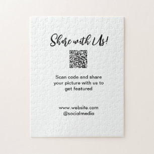 Puzzle Partagez votre image numérisation QR code ajouter