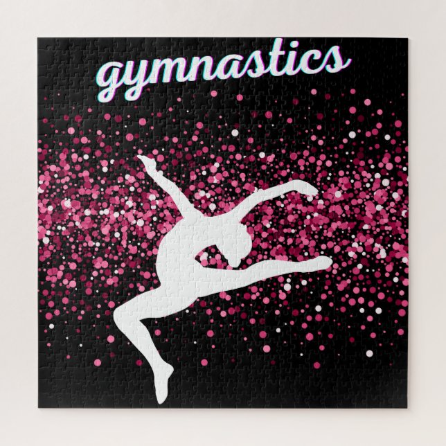Puzzle Parties scintillant rose bonde de la gymnastique (Vertical)