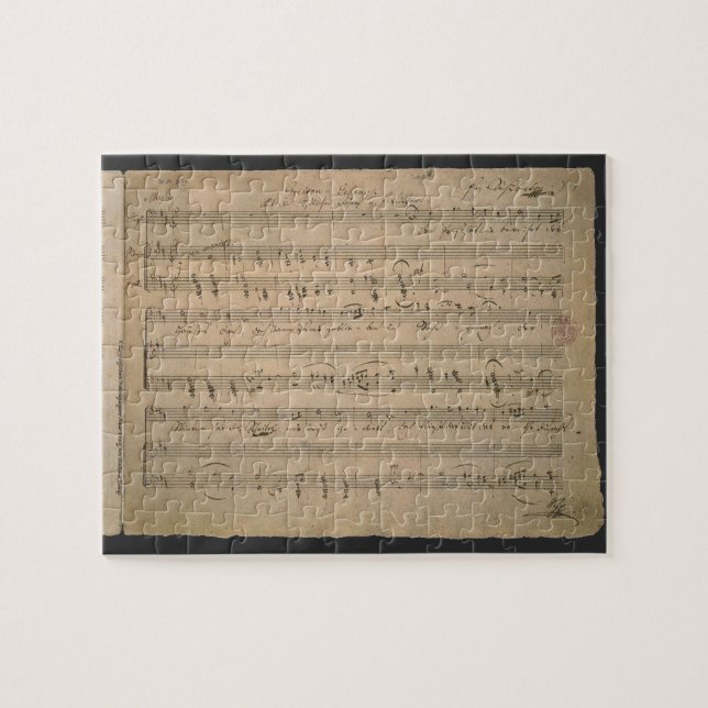 Puzzle Partition antique, Chanson du vieil homme, 1822 (Horizontal)