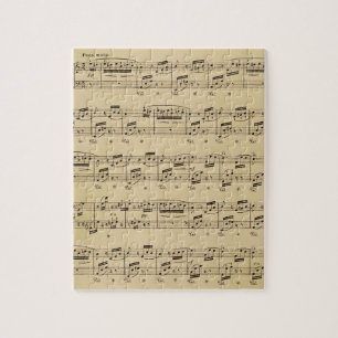 Puzzle Partition de piano Cadeau enseignant Vintage