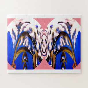 Puzzle Passerelles de galaxie enneigées art