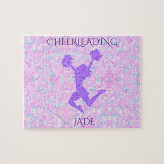 Puzzle pastel Cheerleader avec nom personnalisé