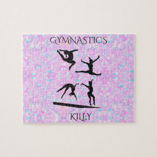 Puzzle pastel GYMNASTICS avec nom personnalisé