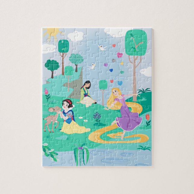 Puzzle Pastel Princesses Vous Détendre Au Bord Du Lac (Vertical)