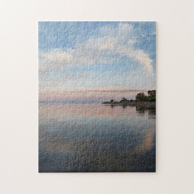 Puzzle Pastel Sunset sur le lac Ontario (Vertical)