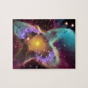 Puzzle Pastels cosmiques violets et jaunes dans le systèm