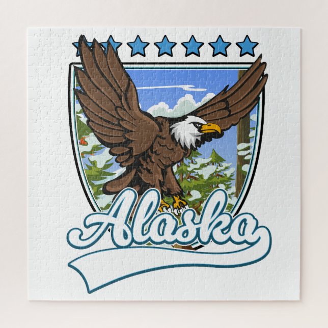 Puzzle Patch de voyage en Alaska (Vertical)
