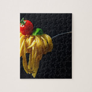Puzzle Pâtes de spaghetti italien, nouilles de tomate