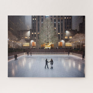 Puzzle Patinage de Noël au centre Rockefeller