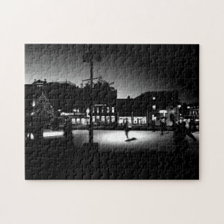 Puzzle - Patinage du soir près de l'arbre de Noël