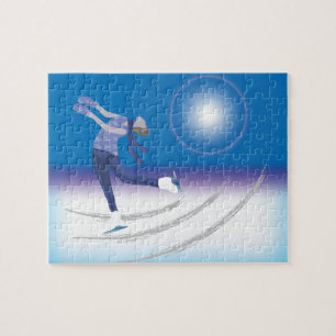 Puzzle Patineur de glace gracieux