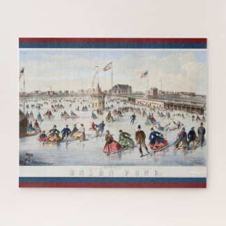 Puzzle Patinoire de patinage en étang Union Patriotique v