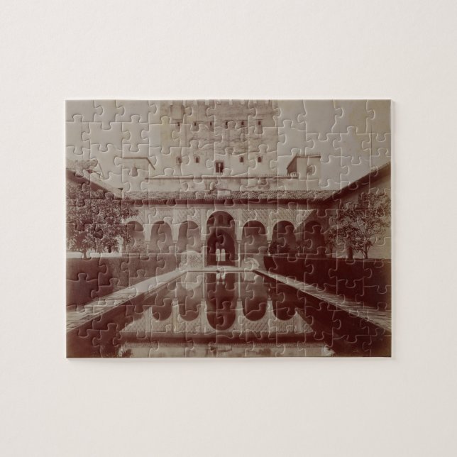 Puzzle Patio de los Arrayanes, Alhambra, c.1875-80 (sépia (Horizontal)