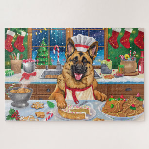 Puzzle Pâtisserie de Noël du Berger Allemand : Noël Festi