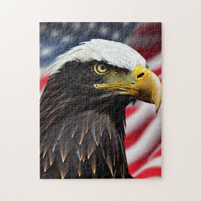 Puzzle Patriotique/Aigle/Américain/USA (Vertical)