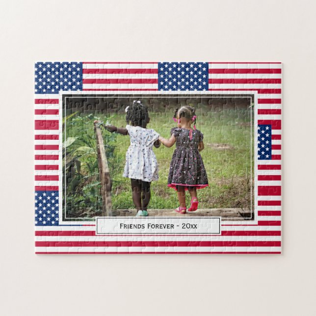 Puzzle Patriotique USA AMERICAN Flag Photo (Horizontal)