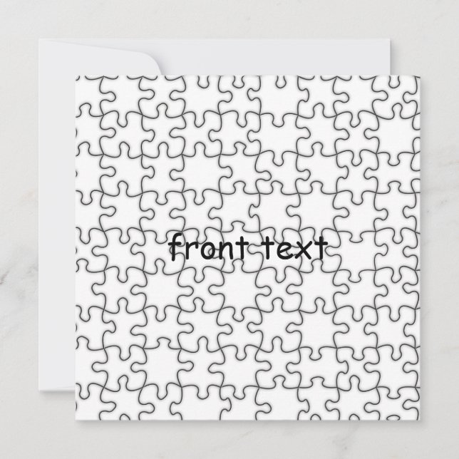 Puzzle Pattern (Add Your Image) (Front)