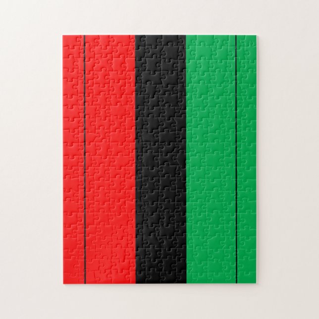 Puzzle Patterns de Kwanzaa Colors (Vertical)