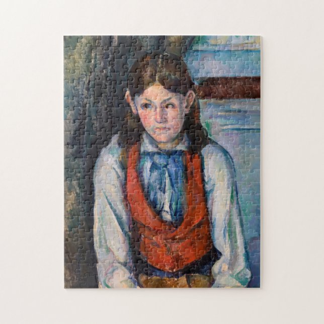 Puzzle Paul Cezanne - Garçon dans la veste rouge (Vertical)